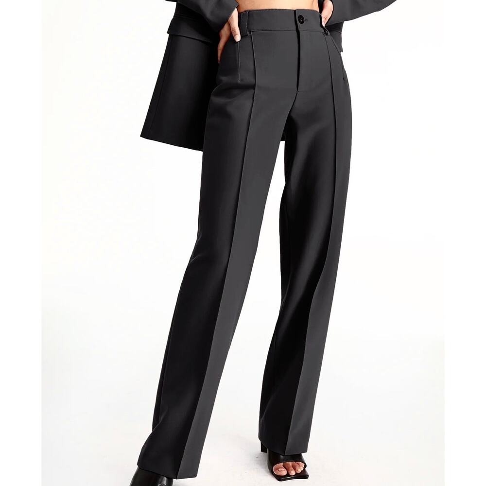Commense Black Trousers Elegant Tailored Design